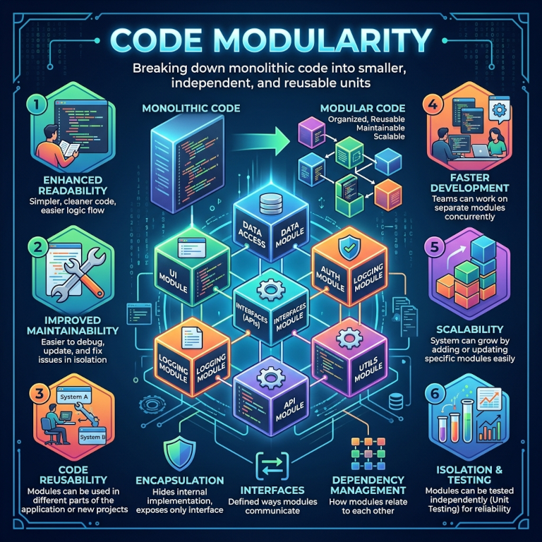 Code Modularity as seen by Nano Banana